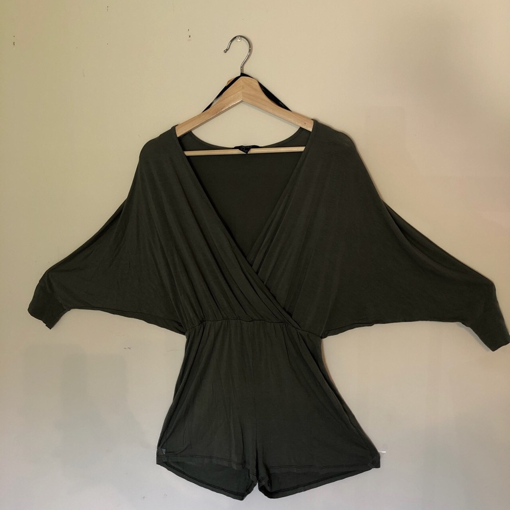 Forever 21 Olive Romper